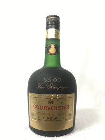 [送料無料！(一部地域は送料がかかります。)] (正規品) COURVOISIER VSOP 1989年代流通 特級・(従価) 評価の希少品ハーフサイズ・古酒・オールドボトル レトロ クルボァジェ VSOP 40度 350ml 箱無