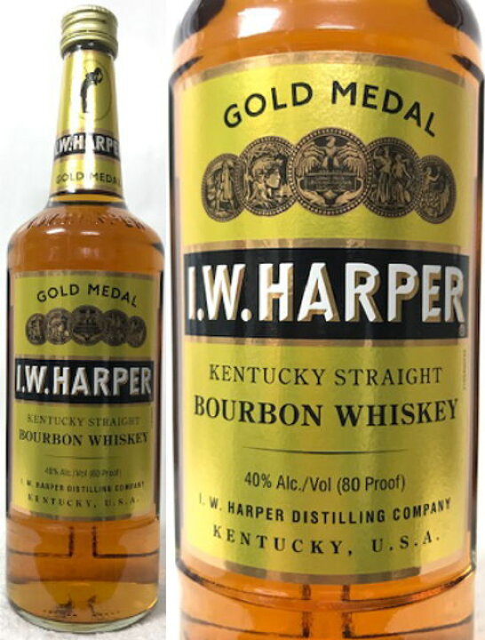 楽天市場】(旧ラベル) I.W.HARPER ハーパー ゴールドラベル 40度 700ml 