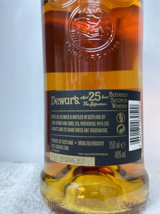 楽天市場】デュワーズ 25年 40度 750ml 豪華スライド式化粧箱付 : ECHIGOYA