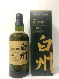 サントリー シングル モルト ウイスキー 白州 18年 43度 700ml 専用化粧箱付き 白州18年