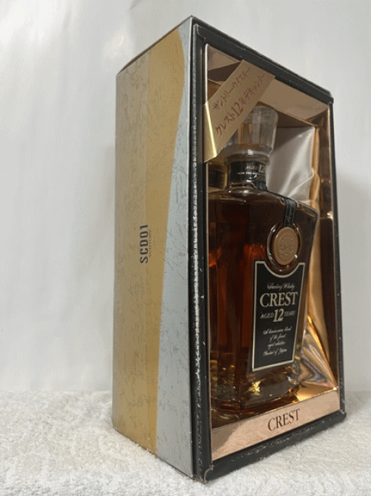 古酒　サントリー　CRESTウイスキー　クレストデキャンター１２年　箱付き サントリー クレスト12年デキャンターの買取実績 | 買取専門店