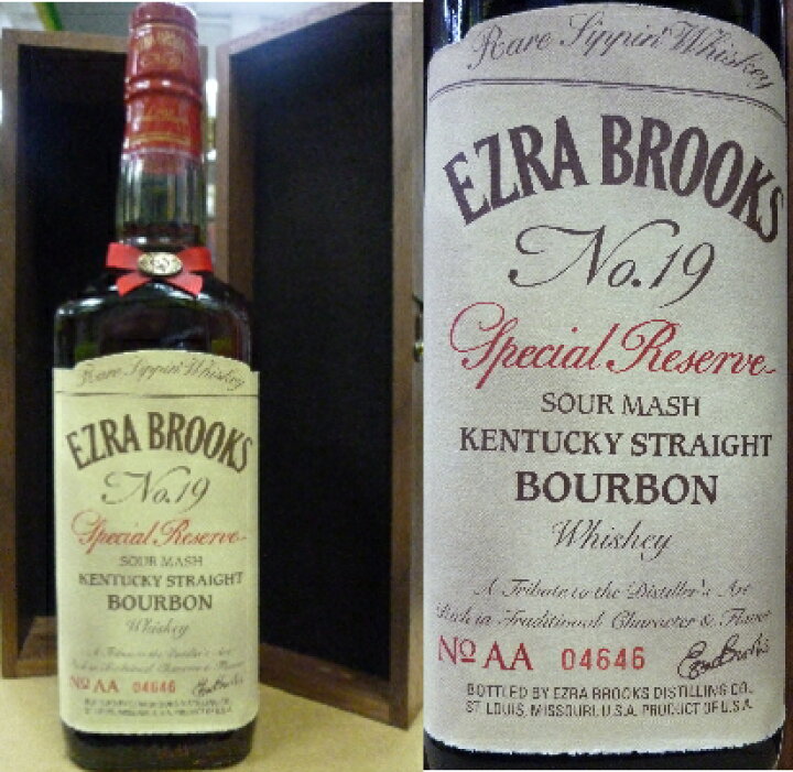 楽天市場】エズラ・ブルックス No.19 スペシャルリザーブ47度 750ml 