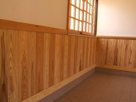 杉 羽目板（腰壁）無節・上小11×130×960mmハーフサイズ　12枚入り1束　壁・天井材　木材　板　日曜大工DIYに