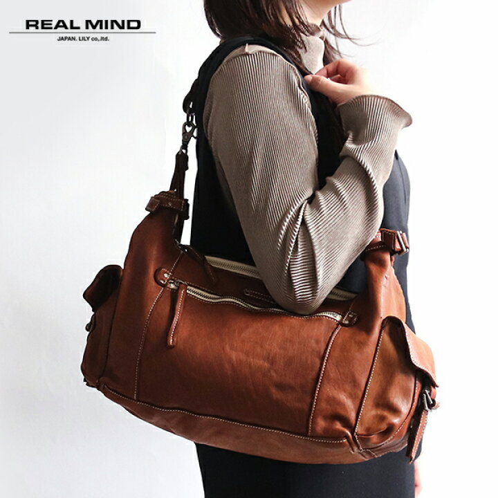 楽天市場】馬革 トートバッグ レディース メンズ REALMIND リアル 