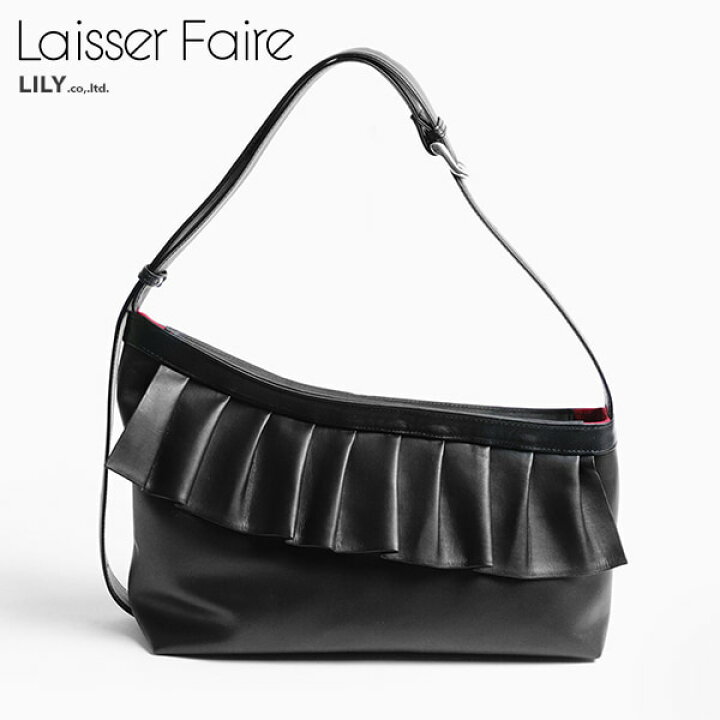 楽天市場】LILY リリー Laisser Faire アシンメトリー フリル レザー 