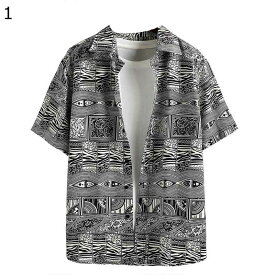 花柄シャツ アロハシャツ メンズ 半袖 ハワイ風 ビッグシルエット カジュアル 薄い カーディガンシャツ 軽い 上着 通気性 ゆったり おしゃれ 吸汗速乾 汗染み防止 お出掛け 旅行 普段着 花火大会