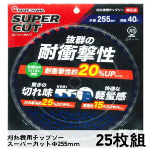 25枚セット 刈払機用チップソー < スーパーカット255mm >