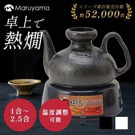 酒燗器 2.5合 美濃焼 温度調節 丸山 ほろよい 熱燗器 燗器 温め器 あつかん ぬるかん 酒器 日本製 国産 電気 陶器 徳利 とっくり 和風 卓上 保温 あたため 家飲み 日本酒 お祝い 贈り物 プレゼント ブラック 黒 DS-25(K) ホワイト 白 DS-25(W)