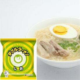 【送料無料】【北海道限定】東洋水産 マルちゃん ダブルラーメン しお 184g×15袋・1ケース