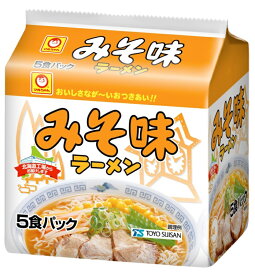 【送料無料】東洋水産 マルちゃん みそ味ラーメン 5食×6入・1ケース