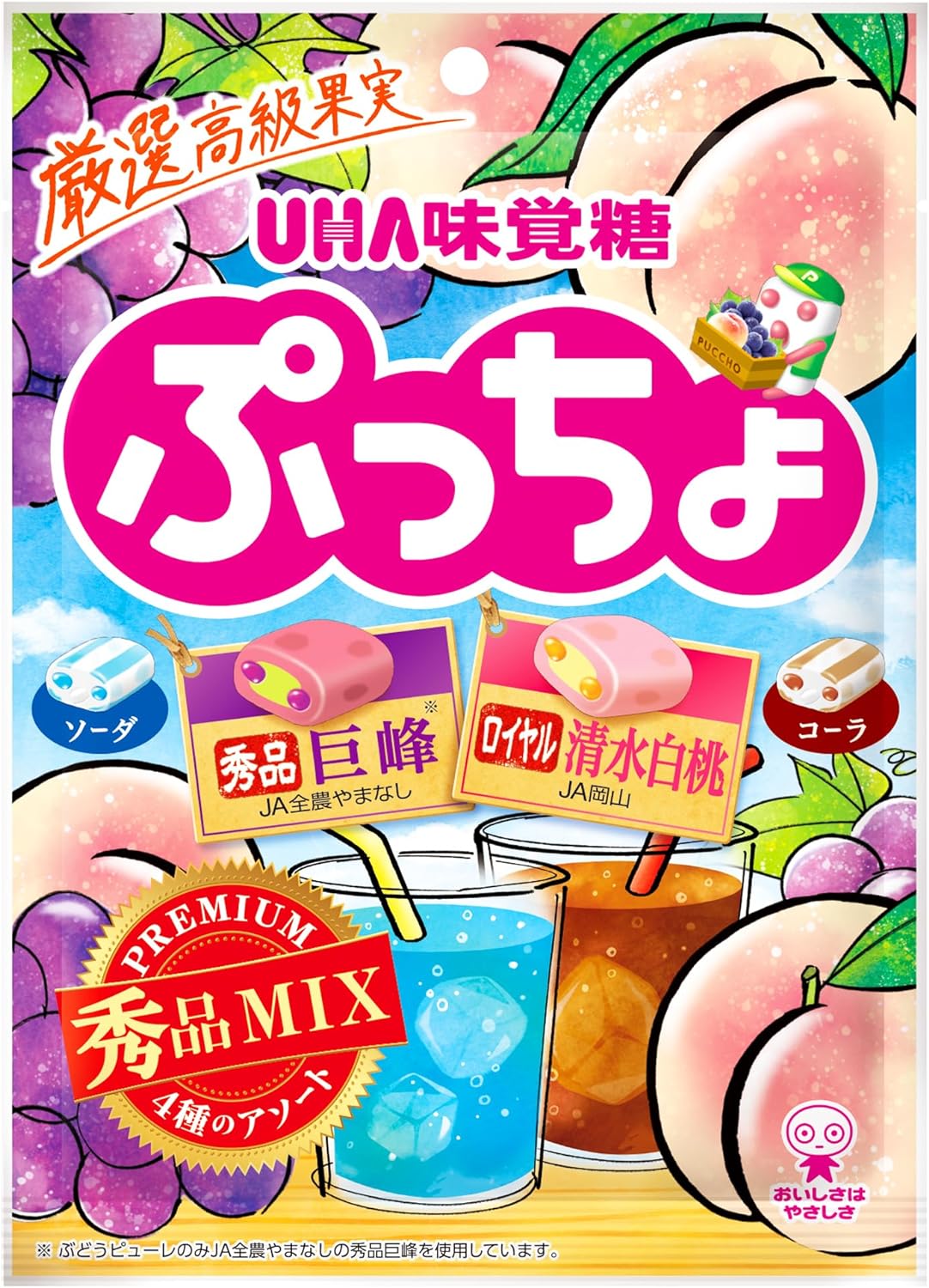 UHA味覚糖 ぷっちょ袋 4種アソート 93g×6袋