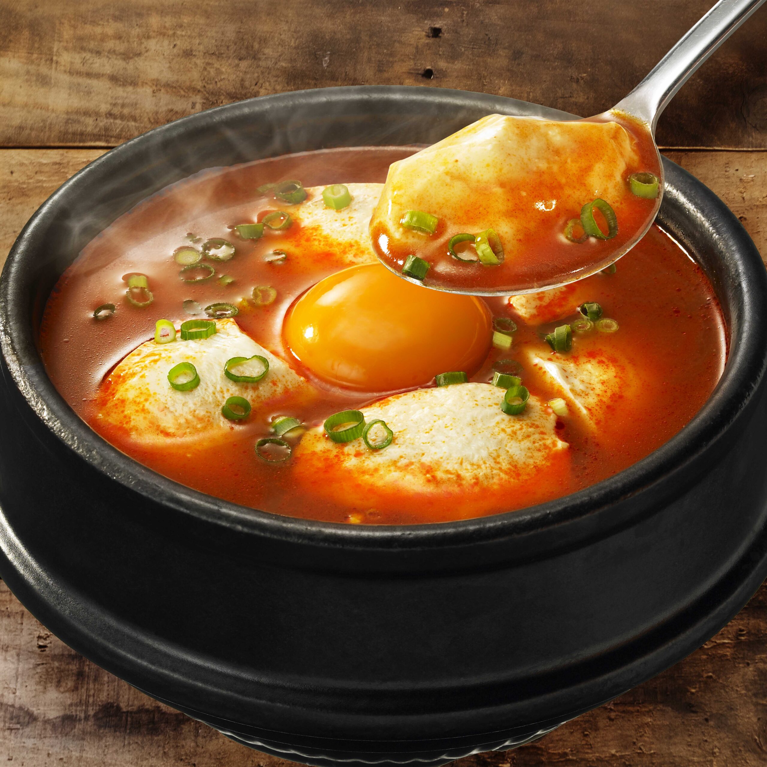 100%正規品スンドゥブチゲ用スープ 中辛 2人前 300g×10袋 ストレートタイプ 料理の素