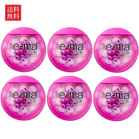 【送料無料】UHA味覚糖 e-maのど飴 容器 グレープ 33g×6個