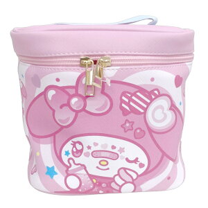 バニティポーチ サンリオ ミラー 付き バニティ ポーチ デコラ マイメロディ ピンク レディース 女の子 子供用 おしゃれ かわいい キャラクター 小物収納 化粧ポーチ コスメ 小さめ 軽量 コ