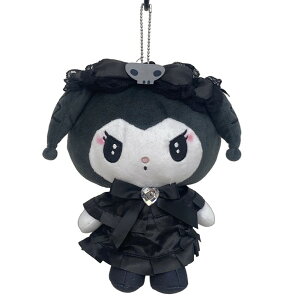 ポーチ サンリオ ビッグ ポーチ メロクロ ブラック クロミ レディース 子供用 ゴスロリ 黒系 マスコット かわいい おしゃれ 小物入れ コスメポーチ ファスナー付き 通販 人気 プレゼント