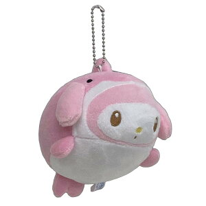 ぬいぐるみポーチ サンリオ 大福 型 マスコット ポーチ 海の生き物 マイメロ ピンク マイメロディ レディース 子供用 キャラクター かわいい おしゃれ ぬいぐるみ型 小物入れ 化粧ポーチ コ