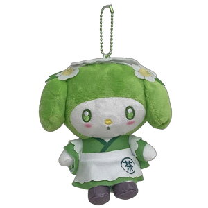 ぬいぐるみポーチ サンリオ マスコット ポーチ 抹茶 マイメロ グリーン マイメロディ レディース 子供用 キャラクター かわいい おしゃれ ぬいぐるみ型 小物入れ 化粧ポーチ コンパクト フ