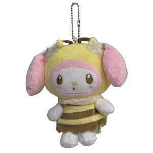 ぬいぐるみポーチ サンリオ マスコット ポーチ ミツバチ マイメロ イエロー マイメロディ レディース 子供用 キャラクター かわいい おしゃれ ぬいぐるみ型 小物入れ 化粧ポーチ コンパクト
