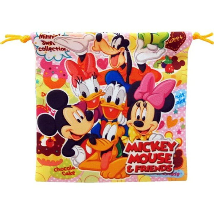 楽天市場】巾着 Disney ディズニー カラフル 巾着袋 集合【6点まで 