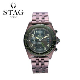 【送料無料】腕時計 メンズ 男性用ウォッチ STAG TYO スタッグ 時計 STG007B 国産高性能クロノグラフムーヴメント 日本製【メーカー保証】