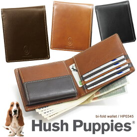 ハッシュパピー 財布 二つ折り 小銭入れあり Hush Puppies マゴ 牛革 キャッシュレス コンパクト ミニ財布 スマートウォレット HP0345