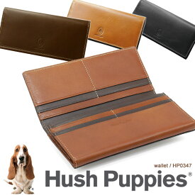 ハッシュパピー 長財布 かぶせ Hush Puppies マゴ 牛革 HP0347