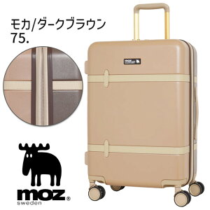 モズ moz スーツケース 4輪 ファスナータイプ (M) 拡張型 57センチ 56〜65リットル 修学旅行スーツケース かわいい MZ-0859-57