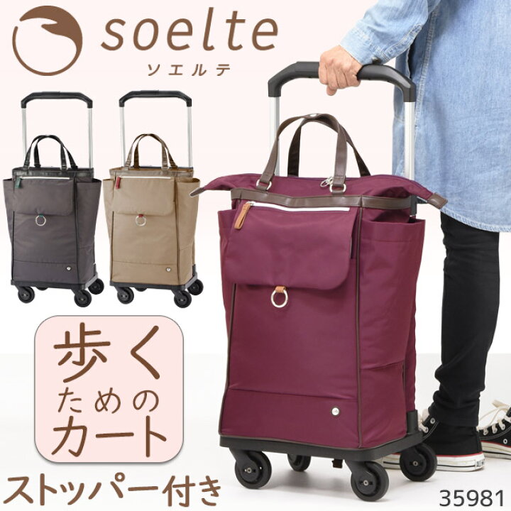 楽天市場】ソエルテ ソフト キャリーバッグ お買い物キャリー 