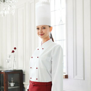 602-74 KAZEN カゼン コックコート 長袖 調理服 食品白衣 厨房 ビストロ 602-75 【白衣】