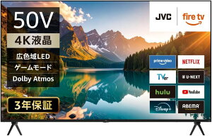 JVC Fire TV  4K t X}[g er 50^ 50C` Alexa  X^_[h ȃGl JL-50YS10 2025Nf