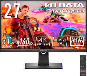 �A�C�E�I�[�E�f�[�^ IODATA �Q�[�~���O���j�^�[ 27�C���` GigaCrysta 160Hz 1ms AHVA�p�l�� (HDMI2.1/4K/PS5/HDMI×2/DisplayPort×1/USB-C×1/��������/�c����]/�X�s�[�J�[�t/�����R���t/) EX-GCU271HXAB