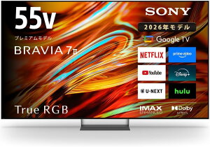 �\�j�[ 55�C���` 4K �t�� RGB Mini LED �e���r �u���r�A K-55XR70M2 BRAVIA XR �{�� Google TV 4K/120fps�Ή� 8��ȏ㐄��