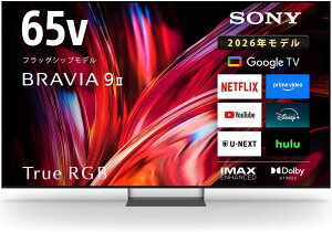 �\�j�[ 65�C���` 4K �t�� RGB Mini LED �e���r �u���r�A K-65XR90M2 BRAVIA XR �{�� Google TV 4K/120fps�Ή� 10��ȏ㐄��