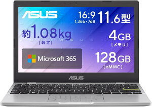 ASUS �m�[�g�p�\�R�� Vivobook Go 12 E210KA 11.6�^ �C���e�� N4500 ������4GB eMMC 128GB Windows 11 S���[�h �o�b�e���[�쓮 9.2���� �d��1.088kg Wi-Fi 6 �h���[�~�[�z���C�g E210KA-N441WWS/A