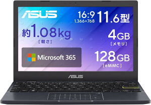 ASUS �m�[�g�p�\�R�� Vivobook Go 12 E210KA 11.6�^ �C���e�� N4500 ������4GB eMMC 128GB Windows 11 S���[�h �o�b�e���[�쓮 9.2���� �d��1.088kg Wi-Fi 6 �s�[�R�b�N�u���[�@E210KA-N441BWS/A