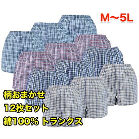 綿100% トランクス パンツセット メンズ セット 下着セット 前あき ボタン M L LL 3L 4L 5L トランクス3l 3lトランクス 男性 下着 アンダーウェア メンズパンツ下着 男性用パンツ 男性用 柄 福袋 肌着