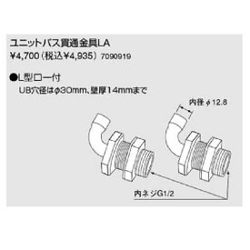 ノーリツ　ユニットバス貫通金具LA(7090919)