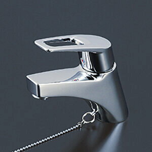 KVK 洗面用シングルレバー式混合栓 ゴム栓付 【KM7001TGS】【NP後払いOK】