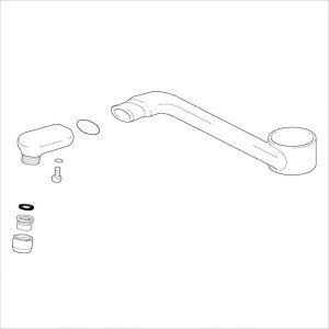 KVK 旧MYM補修部品 【KPP506SDW/800】 パイプ関連 旧MYMキッチン水栓用パイプ