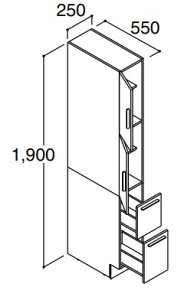 INAX LIXILENV yRAS-256-A nCO[hz g[ Lrlbg W^Cv Ԍ 250mm nCO[h ʉώ  NBs560^Cv