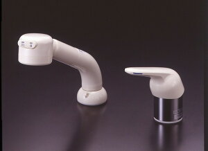 ミズタニバルブ 洗面用水栓 台付シングルシャワー混合栓(2穴) 481シリーズ(ホース引出し式) 寒冷地タイプ【K13-481SUHZ】【K13-481SUHZDAH】