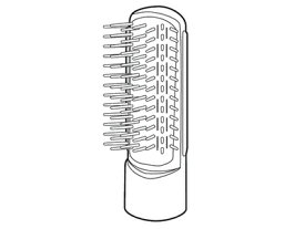 パナソニック Panasonic くるくるドライヤー 騒音抑制タイプ 毛先キャッチブローブラシ 黒 EHKA1AK7617 ※本体ではありません