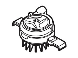 パナソニック Panasonic スティックタイプ掃除機 ダストケース ふた ホワイト用 AMV98H-CT02