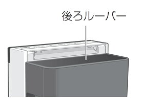 パナソニック Panasonic 加湿空気清浄機 後ろルーバー ダークグレー FFJ1200111