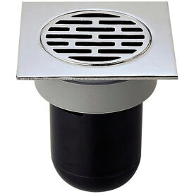 三栄水栓[SANEI]　バス用品・空調通気用品　目皿　角型ワントラップ　【H511-75X150】