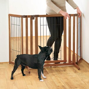 リッチェル 木製おくだけドア付ペットゲートH ワイド (犬小屋・ケージ 