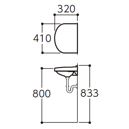 楽天市場】TOTO 手洗器セット 壁掛手洗器【L30D】 給水栓【TL155AFR 