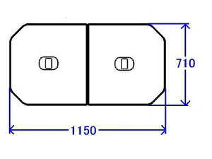 TOTO@iECi@Cӂ@yʔctgݍ킹ӂӂ(OF1150×710mm)yPCF1210R-NW1zyPCF1210RNW1z