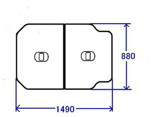 TOTO@iECi@Cӂ@ctgݍ킹ӂӂ(OF1490×880mm)yPCF1500R-NW1zyPCF1500RNW1ziELZs