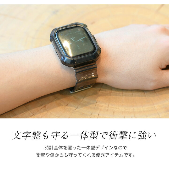 Apple watch クリア バンド 38 40mm 透明 R2-e